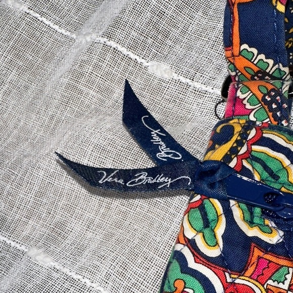 Vera Bradley Venetian Paisley Pattern Saddle Hipster Crossbody Bag Designer EUC - Picture 10 of 16